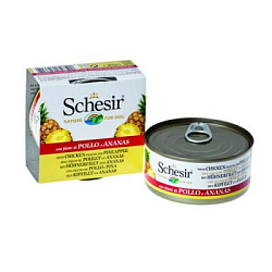 Schesir влажный корм для собак цыпленок /ананас 150г 10484