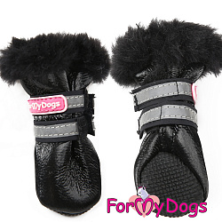 FOR MY DOG Сапоги зимние черные ц/кр (4) FMD651-2019 BL