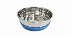 Миска металлическая с синей резинкой 0,49 л 30261098 Triol