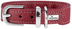 Hunter ошейник для собак Cannes Mini 32(23-27,5)/2,5 см нат кожа бордовый 64701
