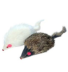 Игрушка "Мышь меховая" 9 см КОТЕНОК