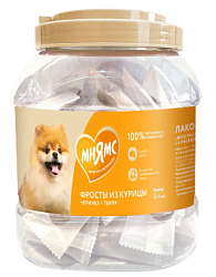 Лакомство Мнямс для собак и щенков с 4 месяцев "Фросты" с курицей. Размер S