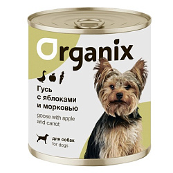 Organix консервы для собак Фрикасе из гуся с яблоками и морковкой 400 гр