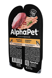 AlphaPet (АльфаПет) влажный корм для котят и беременных кошек индейка паштет 80 г