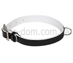 Ошейник "Collar Brilliance" без украшений (ширина 15 мм, длина 27-36 см) белый 3054