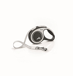 FLEXI Рулетка NEW COMFORT XS ремень 3 м до 12 кг черный 61001 F