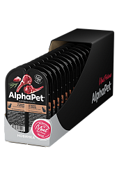 AlphaPet (АльфаПет) влажный корм для стерилизованных кошек ягненок и сердце в желе 80 г