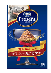 COMBO Present Тунец Бонито с крабом в собственном соку 40гр