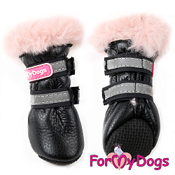FOR MY DOG Сапоги зимние черно/розовый ц/кр (5) FMD663-2020 BL/P