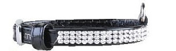 Ошейник "Collar brilliance" с украшением полотно стразы (ширина 12 мм, длина 21-29 см) черный 3334