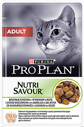 PROPLAN CAT ADULT Nutri Savour д/взр. кошек кусочки с ягненком в желе, 85 г  12456786