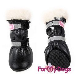 FOR MY DOG Сапоги зимние черно/бежевый ц/кр (0) FMD649-2019 BL/Вg