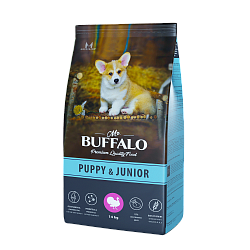 Mr. Buffalo PUPPY & JUNIOR Сухой корм д/щенков и юниоров индейка 14 кг