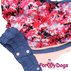 FOR MY DOG Комбинезон фиолетово/розовый для девочек (А3) FW764/3-2019F