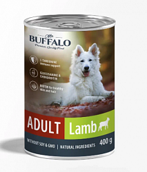 Mr.Buffalo  ADULT консервы для собак ягненок 400гр.