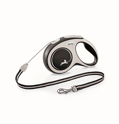 FLEXI Рулетка NEW COMFORT S трос  8 м до 12 кг черный 60101F