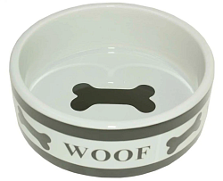 Миска керамическая "Косточки" №3 (1,61 л.) DOGMAN