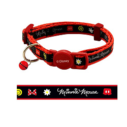 Ошейник нейлоновый д/кошек Minnie 10*210-330 мм арт.WD3031 Disney Triol