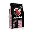 ALPHAPET (АльфаПет) сухой корм для щенков, берем/корм собак крупн. пород говядина/рубец 1,5 кг