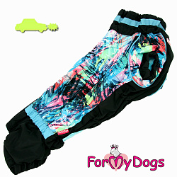 FOR MY DOGS Комбинезон черно/голубой для мальчиков р-р TM1