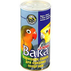 Вака Люкс корм для средних попугаев 900 г 29212