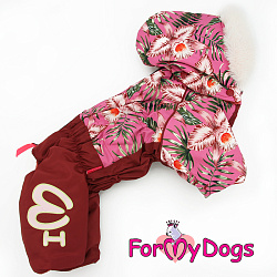 FOR MY DOG Комбинезон бордо для девочек (14) FW841-2020 F