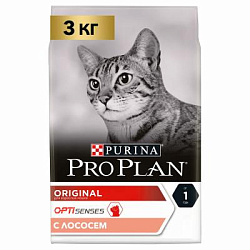 PROPLAN Cat Adult сухой корм для взрослых кошек, лосось/рис, 3 кг