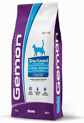 Gemon Cat Sterilised корм для стерилизованных кошек тунец и лосось 10кг (разв)