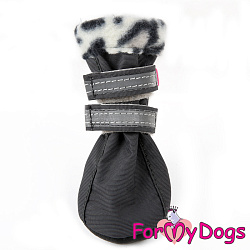FOR MY DOG Сапоги на флисе Лео ПВХ т.серые  (2) FMD626-2018D.Grey