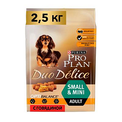 PROPLAN DUO DELICE для взрослых собак мелких пород говядина-рис (развес)