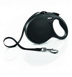 Рулетка FLEXI "NEW CLASSIC" L ремень 8м 50 кг, черный 47301F  Trixie