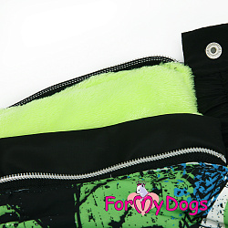 FOR MY DOG Комбинезон  черно/зеленый  для мальчиков  (В2) FW938/3-2020 М