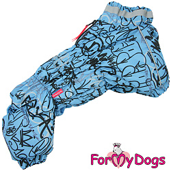 FOR MY DOGS Комбинезон голубой для мальчиков р-р 18