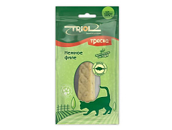 Лакомство д/кошек нежное филе трески, 20гр 20171012 Triol