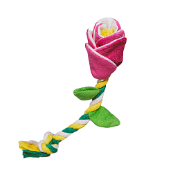 Mr.Kranch Игрушка роза с канатом для собак мелких и средних пород  29х5х5 см