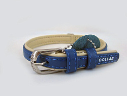 Ошейник "Collar brilliance" синий (ширина 20 мм длина 30-39 см) 38752
