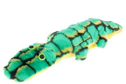 Игрушка "Крокодильчик" с пищиком, бутылка, мех 170х100х470 1685 Зооник