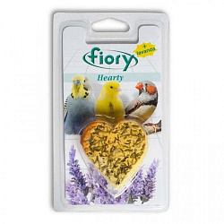 FIORY био-камень для птиц Hearty с лавандой в форме сердца 45 г