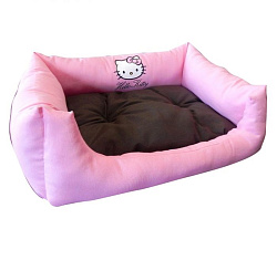 Лежанка Hello Kitty 45*60 см розов/корич арт.1849774