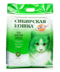Наполнитель силикагель Сибирская кошка ЭКО 24 л