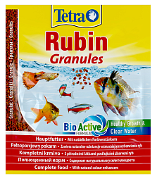Тетра TetraRubin Granules корм в гранулах для улучшения окраса всех видов рыб 15 г (34026)