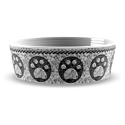 TARHONG Миска для животных "Granite Paw", серая, 21.6х6.7см/1890мл												