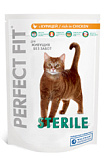 PERFECT FIT STERILE влажный корм для стерилизованных и кастрированных кошек курица 85г 10117170 пауч