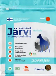 Jarvi (Ярви) монопротеиновый сухой корм для собак средних и крупных пород с говядиной, 400гр