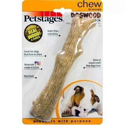 Petstages игрушка для собак Dogwood, палочка деревянная средняя 218YEX