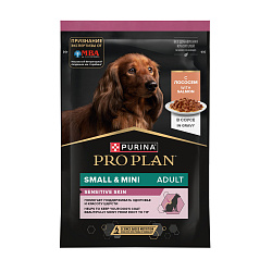 PRO PLAN (Про план) SENSITIVE SKIN влажный корм для собак мелких пород с лососем, 85 г