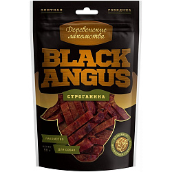 Деревенские лакомства Black angus строганина для собак 50 г 79201833