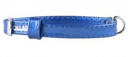 Ошейник "Collar brilliance" без украшений синий 25 мм*38-50 см 30822