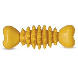 Игрушка для средних собак из литой резины "Кость шипованная" 12,5 см Triol