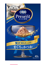 COMBO Present Тунец Бонито в собственном соку 40гр
